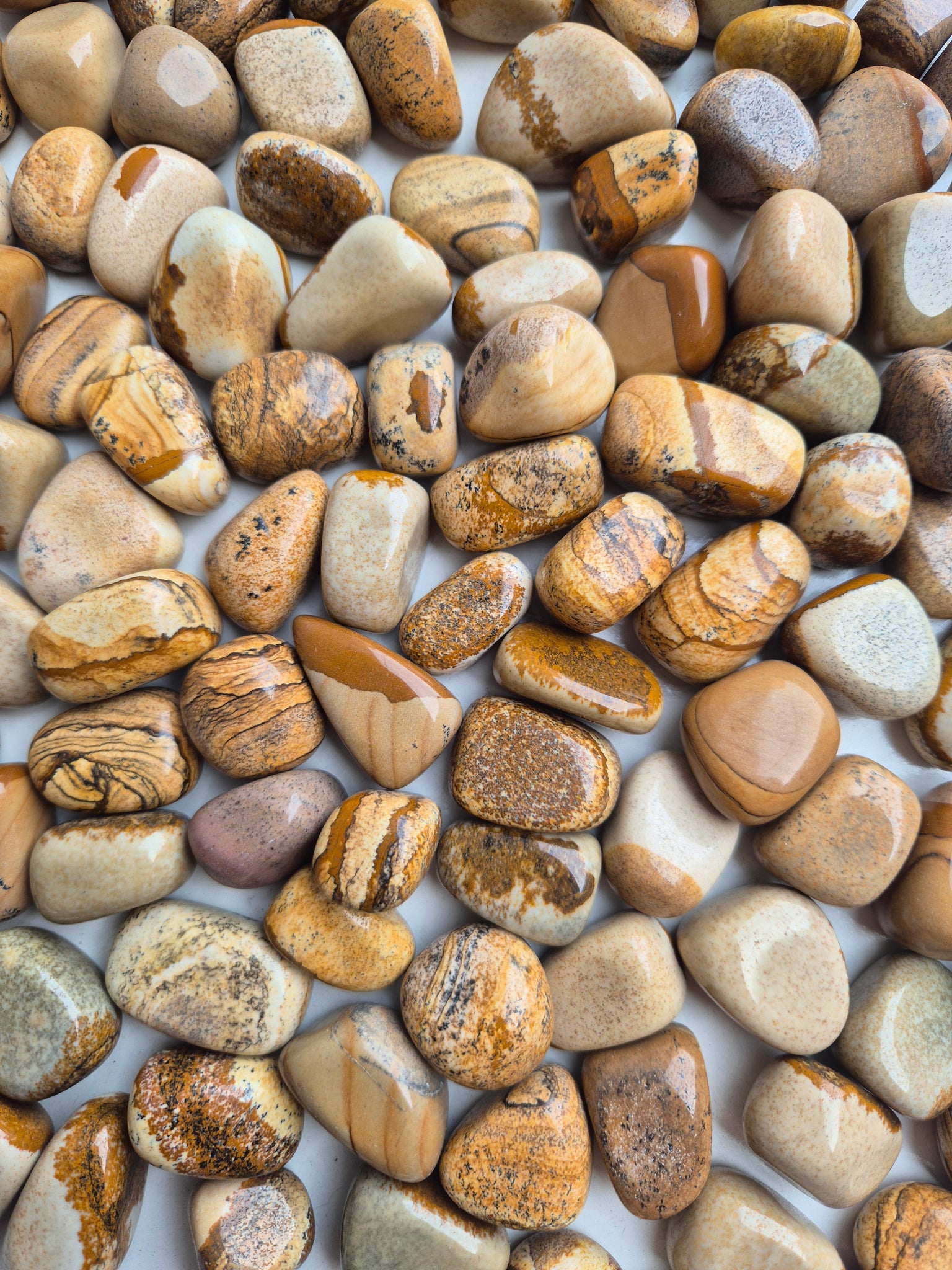 Jasper Picture Tumbled Stones 1KG