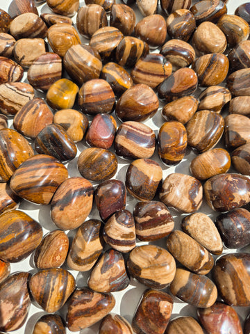 Jasper Chocolate Tumbled Stones