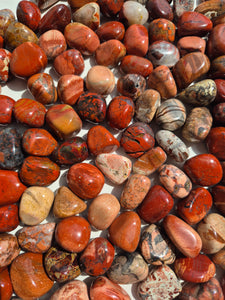 Jasper Breciated Tumbled Stones