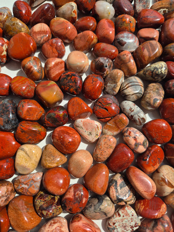 Jasper Breciated Tumbled Stones