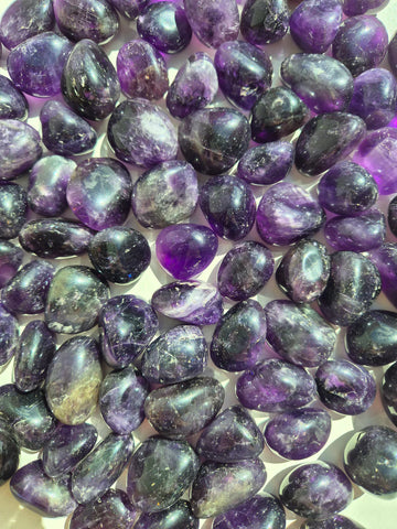 Amethyst Dark Tumbled Stones