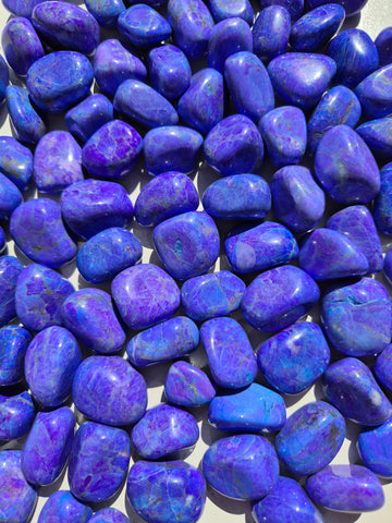 Howlite Purple (Dyed) Tumbled Stones 1KG