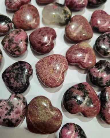 Mini Rhodonite Hearts