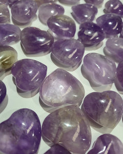 Mini Amethyst Hearts