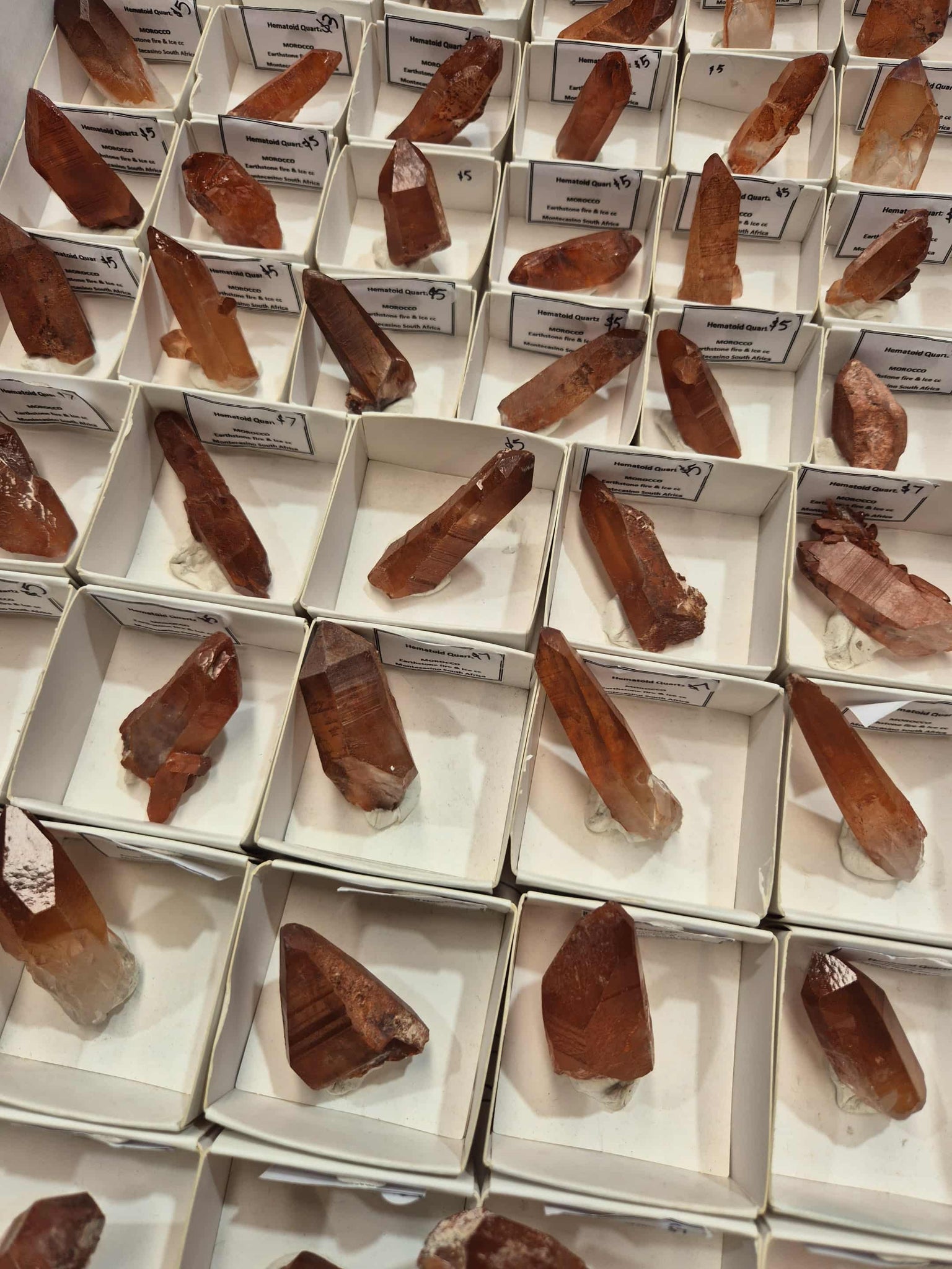 Red Hematite Quartz Morocco