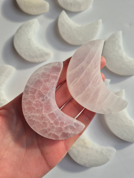 Selenite Moons Sml