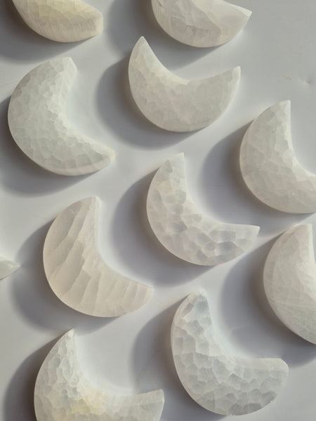 Selenite Moons Sml