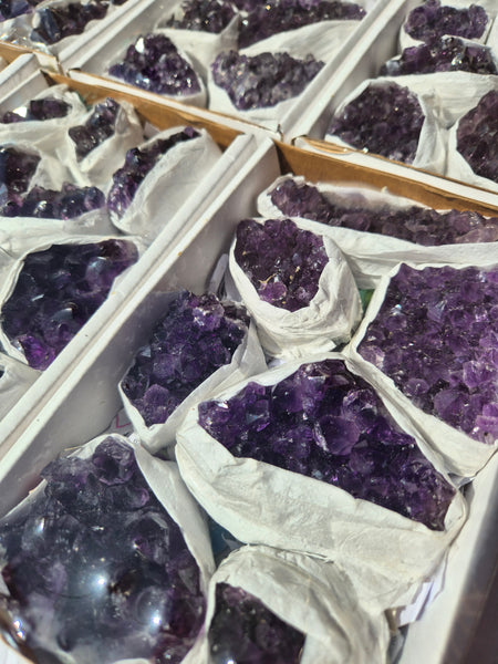 Uruguyuan Amethyst Clusters Tray