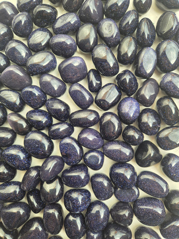 Goldstone Blue (Man Made) Tumbled Stones