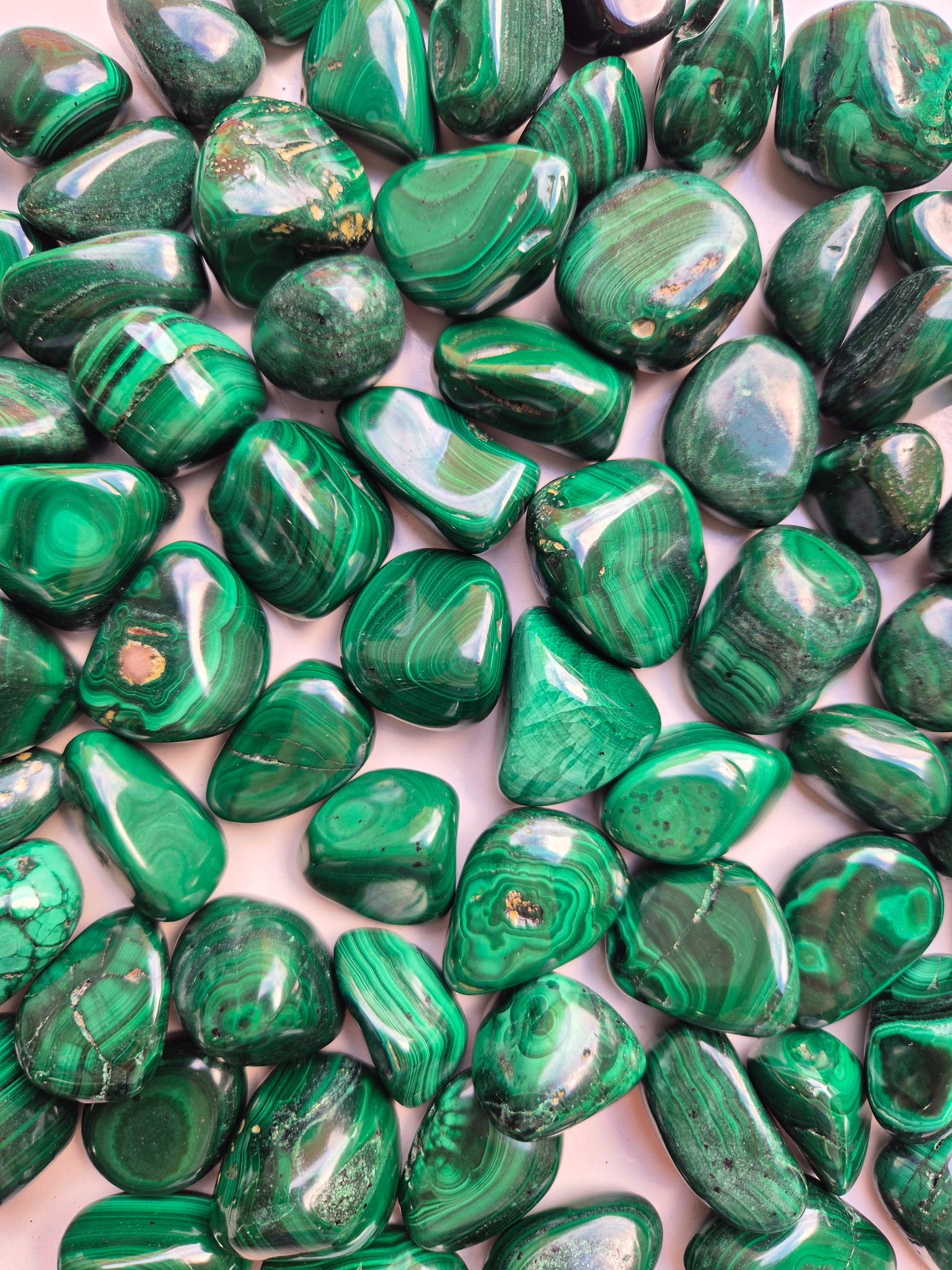 Malachite Tumbled Stones