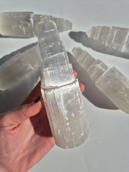Selenite Castles 15cm