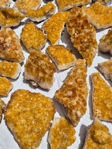 Citrine (Heat Treated Amethyst) Clusters