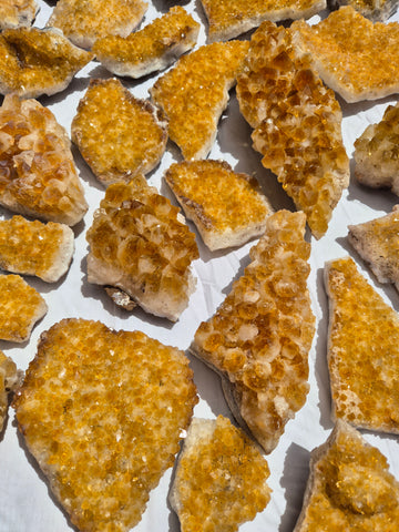 Citrine (Heat Treated Amethyst) Clusters
