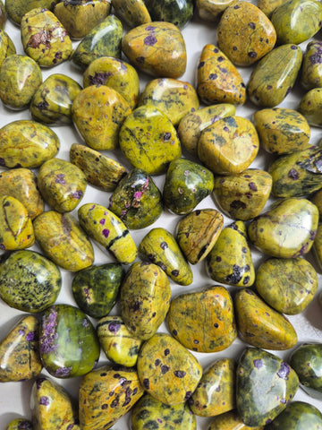 Serpentine & Stichtite (Atlantisite) Tumbled Stones