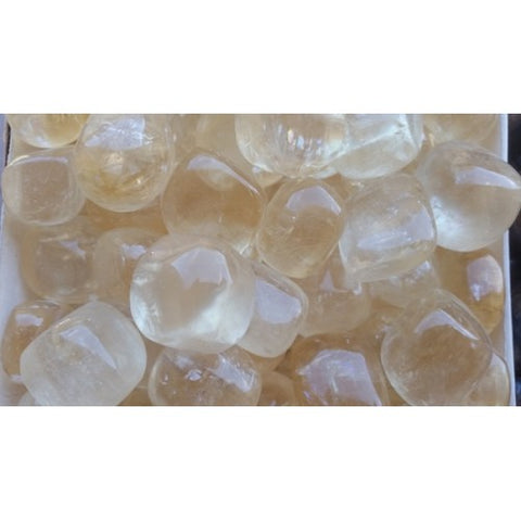 Calcite Golden Tumbled Stones 1KG