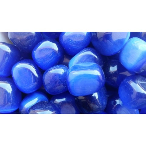 Blue Cats Eye Tumble Stones