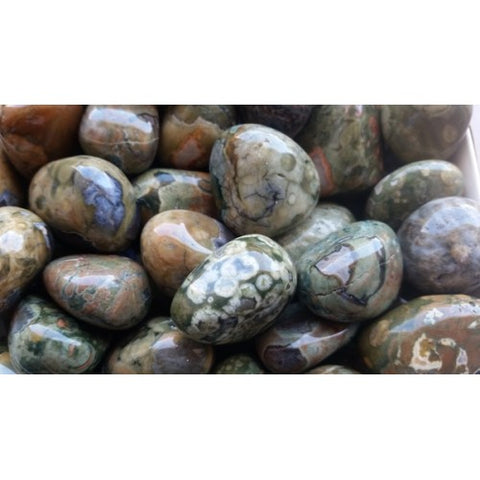 Rainforest Jasper (Rhyolite) Tumble Stones