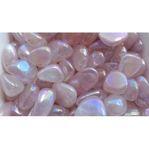 Quartz Rose Aura Tumbled Stones 1KG