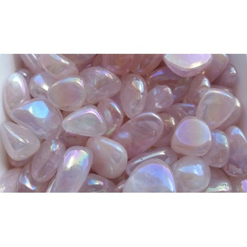 Quartz Rose Aura Tumbled Stones 1KG