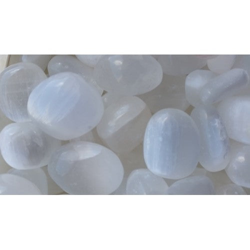 Selenite Tumbled Stones 1KG