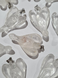 Quartz Angel Pendants