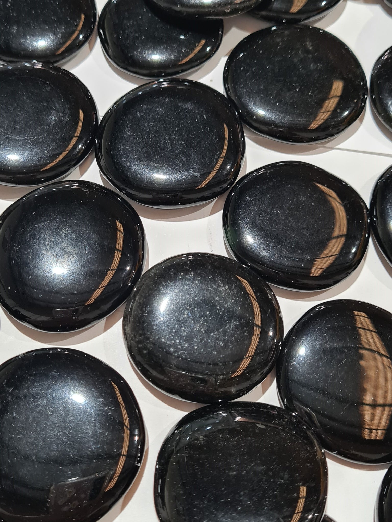 Black Obsidian Flatstones