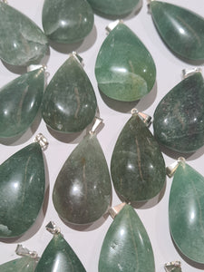 Aventurine Teardrop Pendants