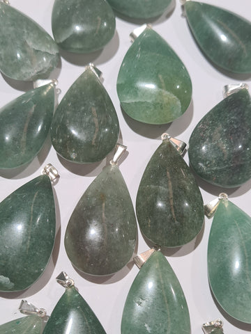 Aventurine Teardrop Pendants