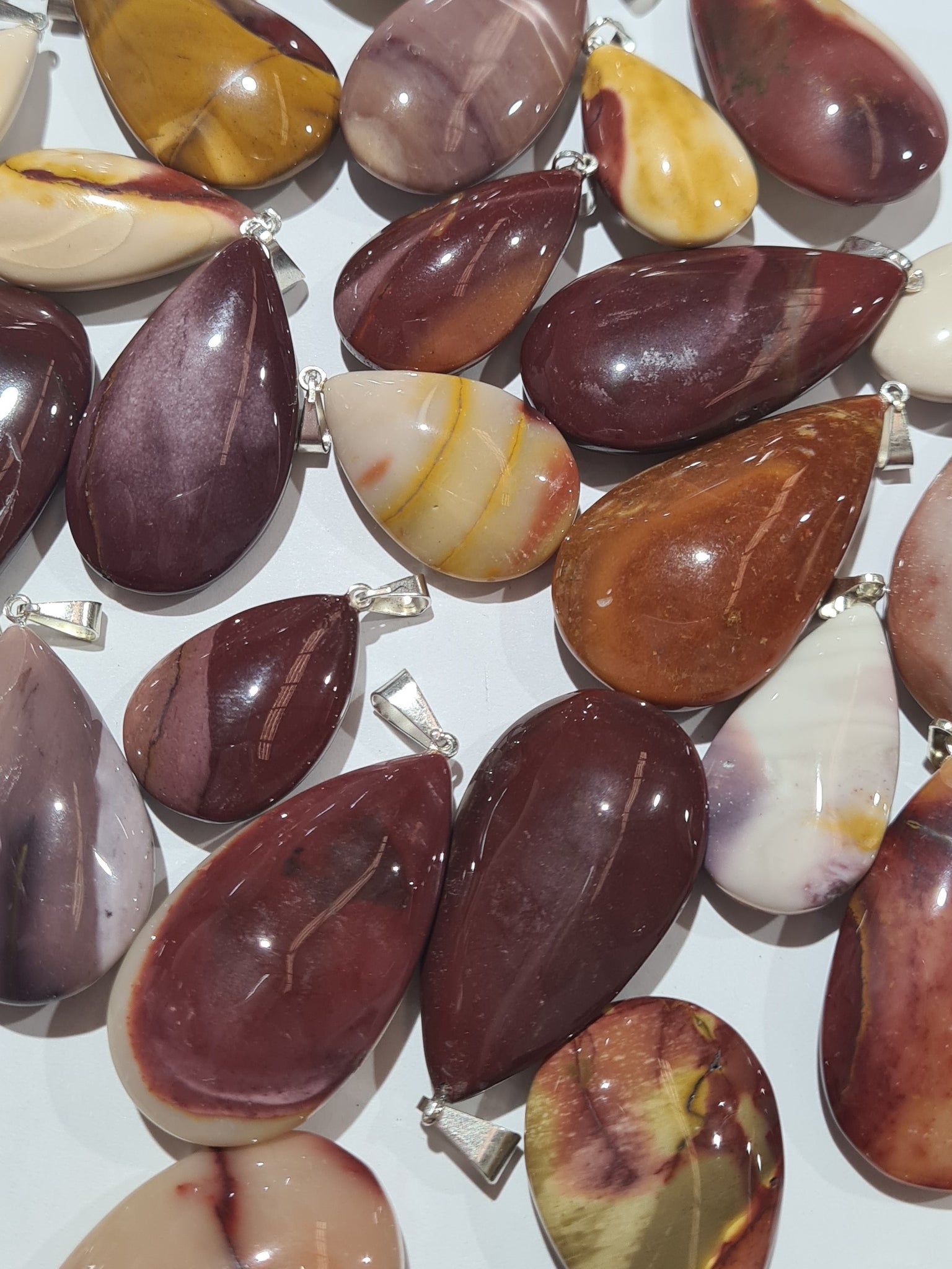 Mookaite Teardrop Pendants