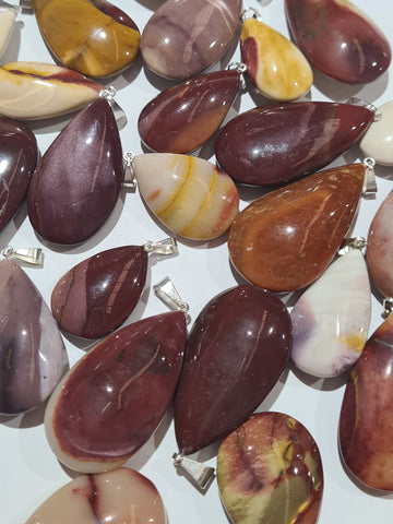 Mookaite Teardrop Pendants