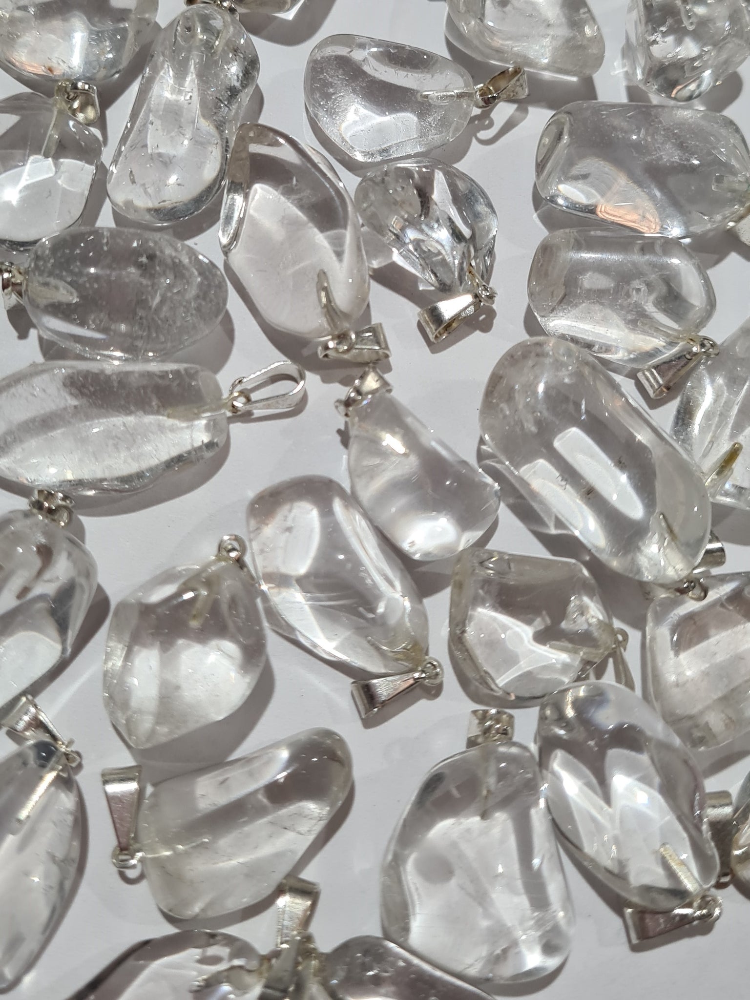 Quartz Tumbled Stone Pendants