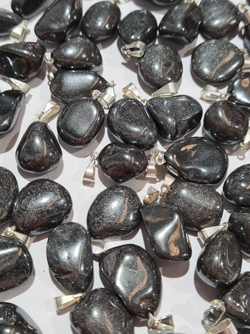 Hematite Tumbled Stone Pendants