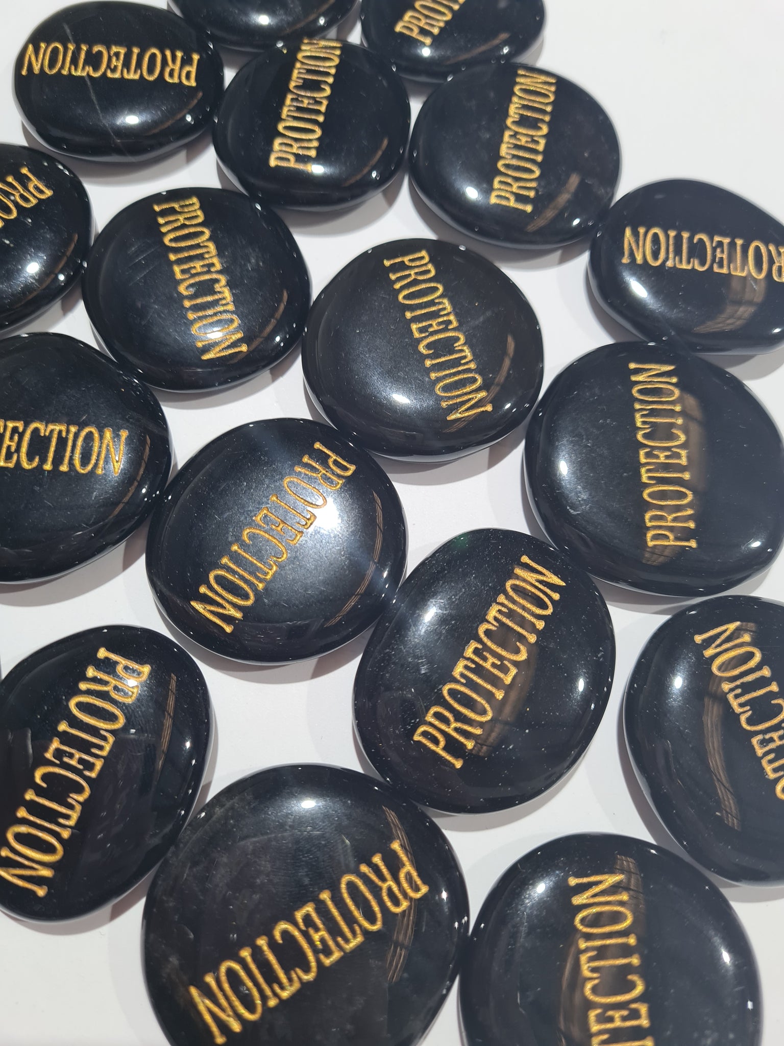 Protection Obsidian Wordstone
