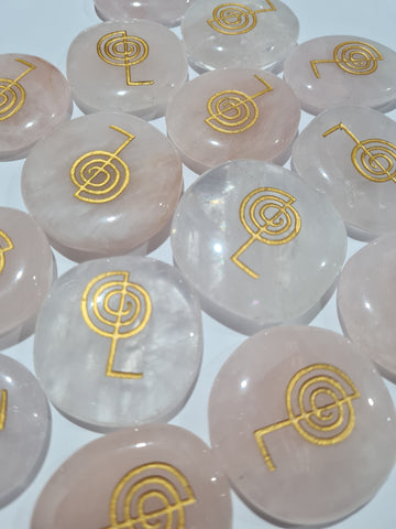 Reiki Symbol Rose Quartz Wordstone