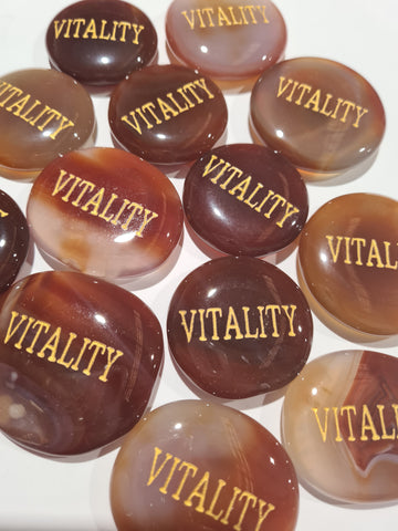 Vitality Carnelian Wordstone