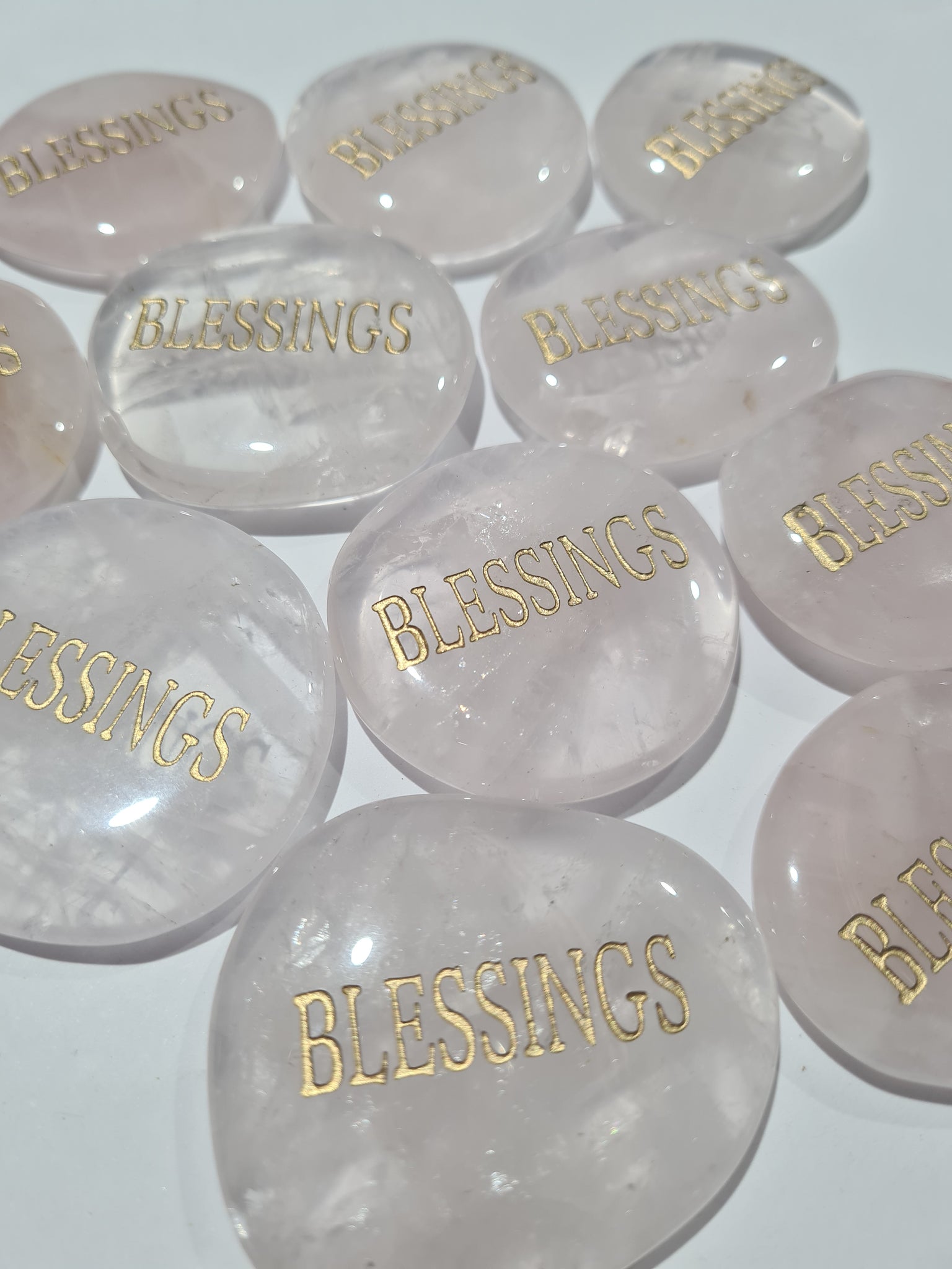 Blessings Rose Quartz Wordstone