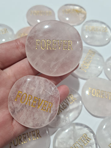 Forever Rose Quartz Wordstone