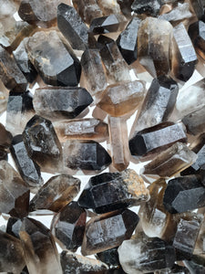 Dark Smoky Quartz Points 100G Pack