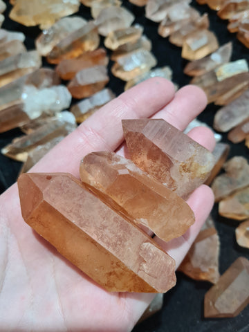 Tangerine Quartz Points