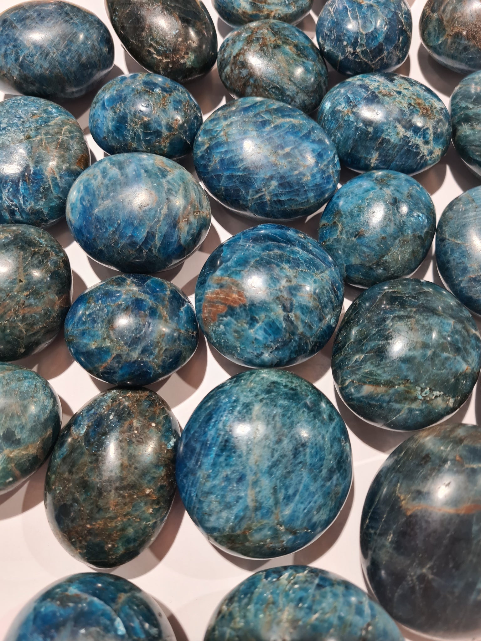 Blue Apatite Palm Stones