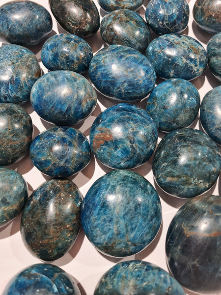 Blue Apatite Palm Stones