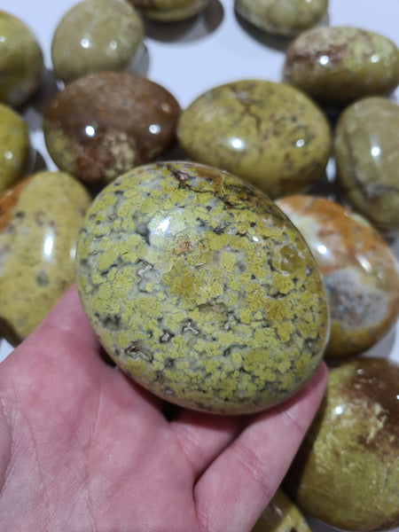 Green Opal Palm Stones