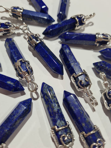Lapis Lazuli Filigree Pendants