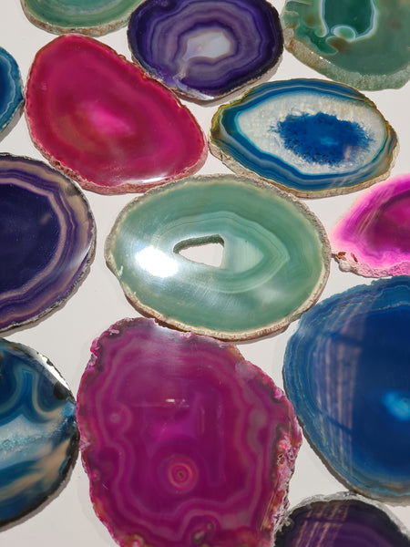 Agate Slices Dyed