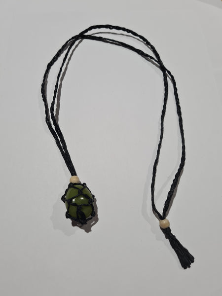 Waxed Cotton Cord Macrame Necklaces
