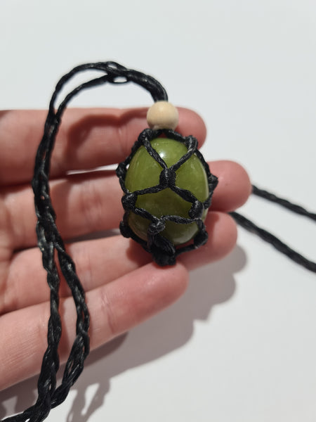 Waxed Cotton Cord Macrame Necklaces