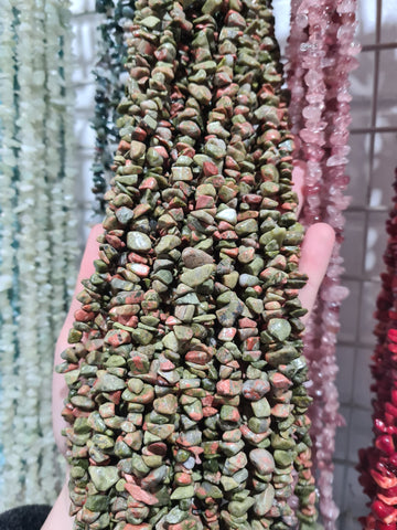 Unakite Chip Necklace