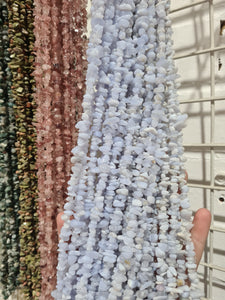 Blue Lace Agate Chip Necklace