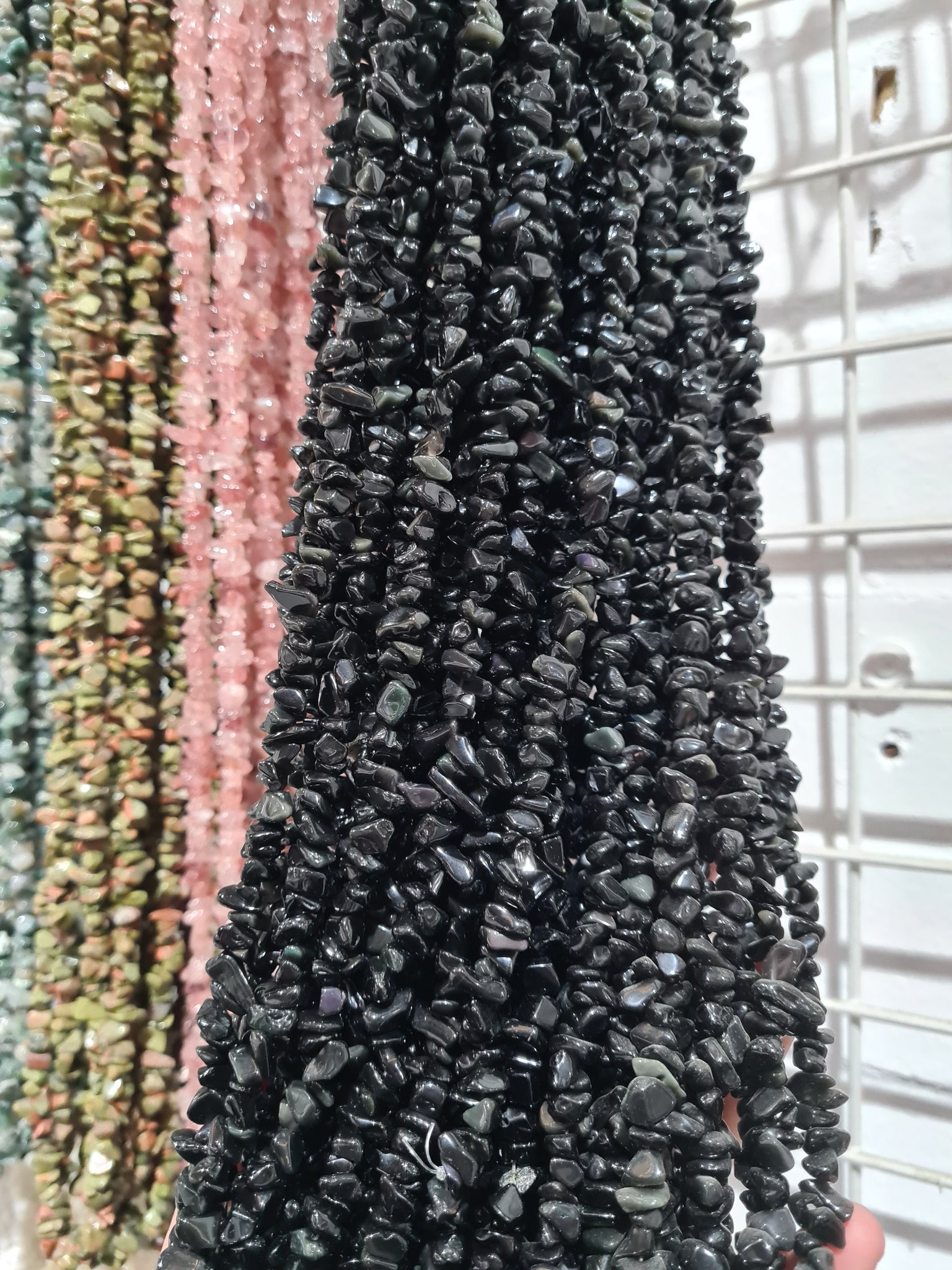 Obsidian Chip Necklace