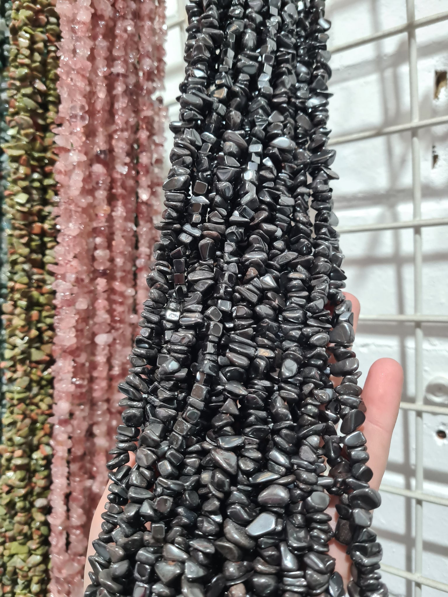 Hematite Chip Necklace